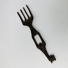 Vintage Wood African Hand Carved Art Hair Comb Ornament Pick 10