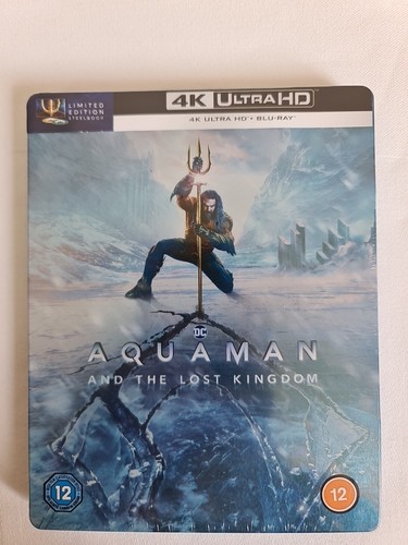 AQUAMAN AND THE LOST KINGDOM 4K UHD BLU-RAY STEELBOOK, DISPATCH SAME DAY - Picture 4 of 13