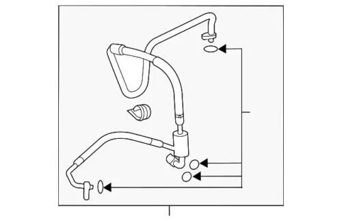 Genuine GM 2016-2023 Chevrolet Malibu Air Conditioning Compressor Hose 84421275