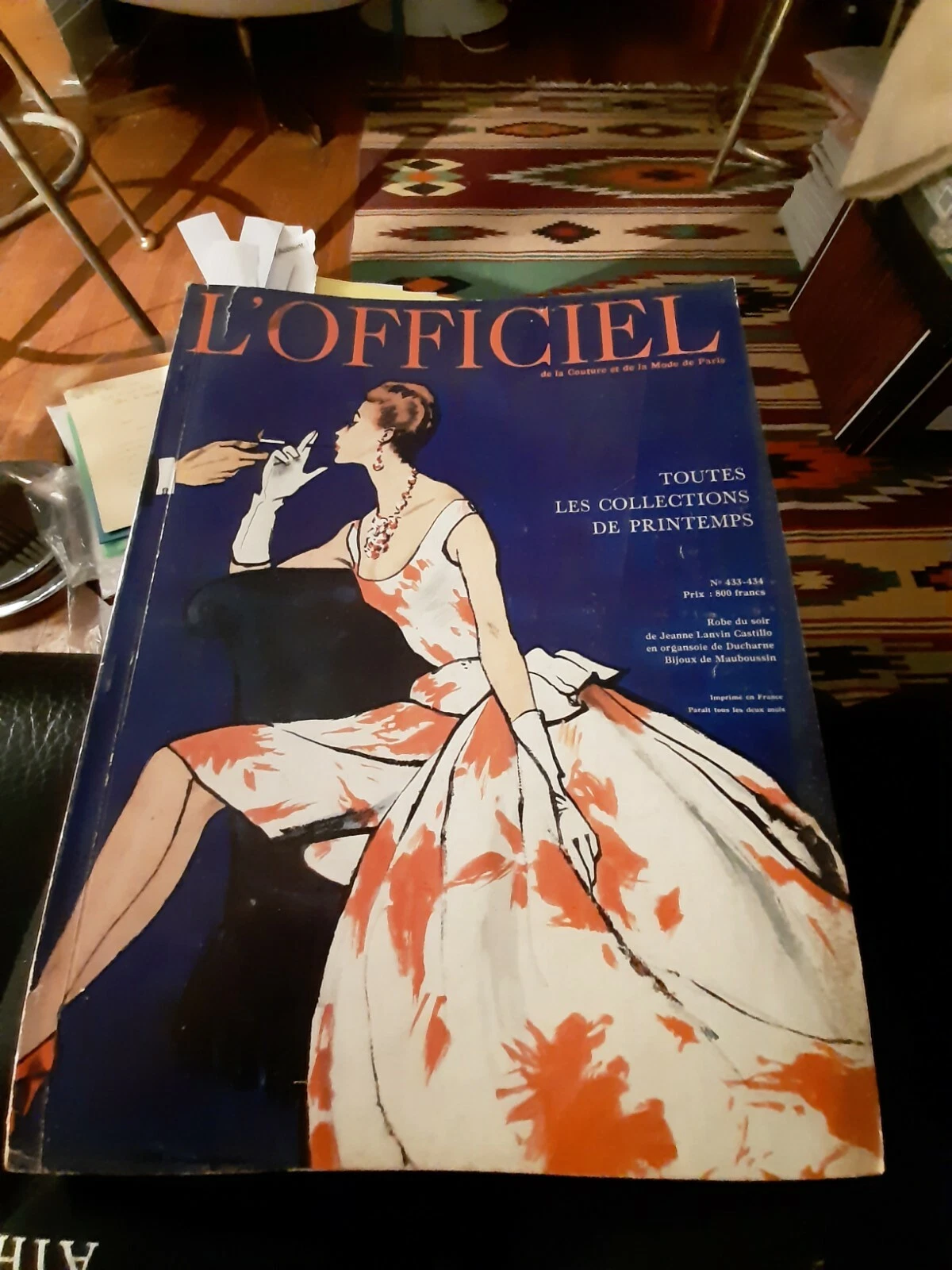 Desses L'Officiel Avril 1958 Printemps FRANÇAIS Lanvin Givenchy Dior Balenciaga 