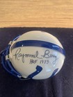 Raymond Berry HOF 1973 Autographed Authentic Colts Mini Helmet JSA COA & Case — photo 2