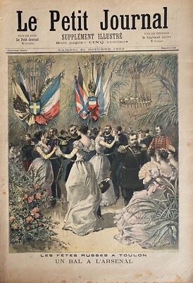 The Small Newspaper 1893 No. 152 Les Fetes Russian a Toulon - A Edge Of Awesome