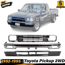Front Bumper Chrome Steel Grille Lower Valance For 1992-95 Toyota Pickup 2wd