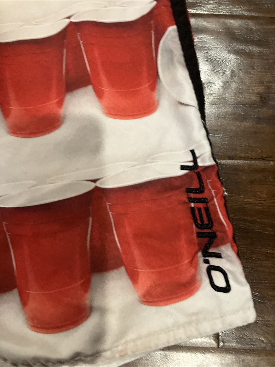 Oneill Solo Cup American Flag Boardshorts Swim Trunks Men Size 34 View 3