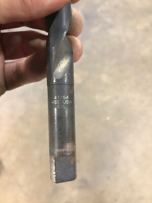 41/64'' x 9'' HSS USA C/L Straight Shank mill drilling tool Bit