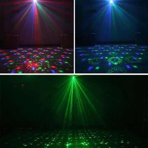 3in1 Automatic/Voice/Remote Control RGB LED Laser Projector Light Stage Lighting - Picture 11 of 16