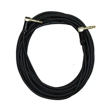 Audio2000's E25125 25 Feet 1/4" TRS Right Angle to TRS Right Angle Cable