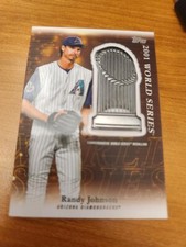 2023 TOPPS UPDATE RANDY JOHNSON COMMEMORTIVE W.S. TROPHY CARD!
