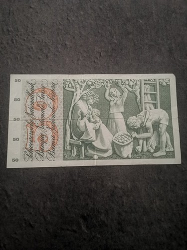 BILLET CIRCULE 50 FRANCS SUISSE 5ème série Type 2 30 JUIN 1967 / BANKNOTE - Picture 2 of 3