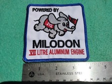 Powered By Milodon VII Litre Aluminum Engine Dealer Service Shoulder Patch
