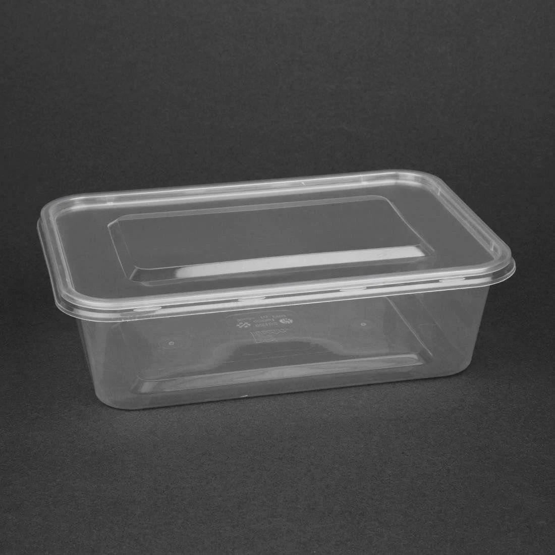 Pack of 250 Fiesta Medium Plastic Microwave Container Takeaway 