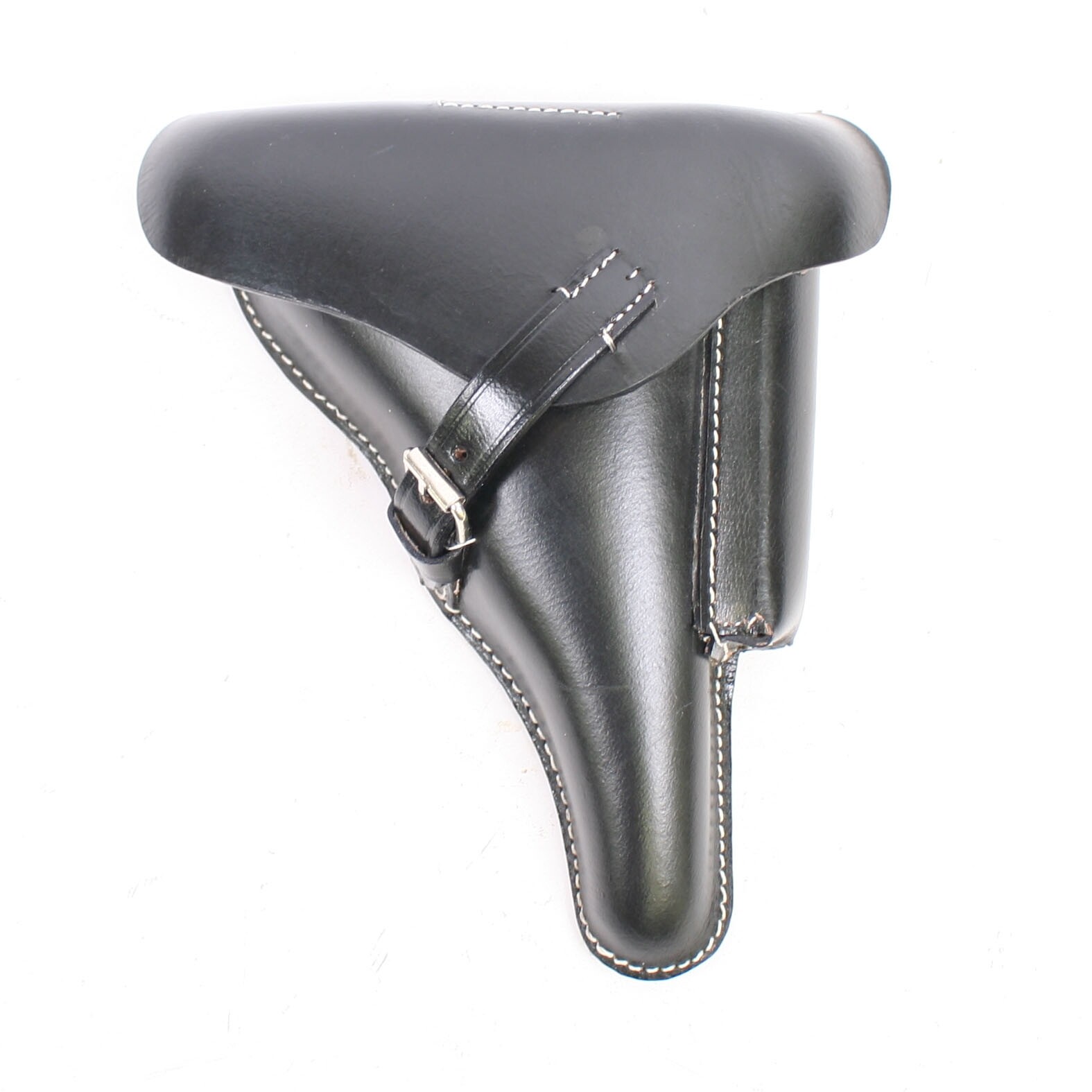 Replica  P08 Luger Pistol Holster Hard Shell  Black leather German  (Otto Sin...
