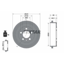 Tambour de frein Skoda FABIA