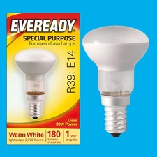 4x 30W R39 Eveready Dimmable Clear Reflector Spotlight Lava Lamp Bulb SES E14
