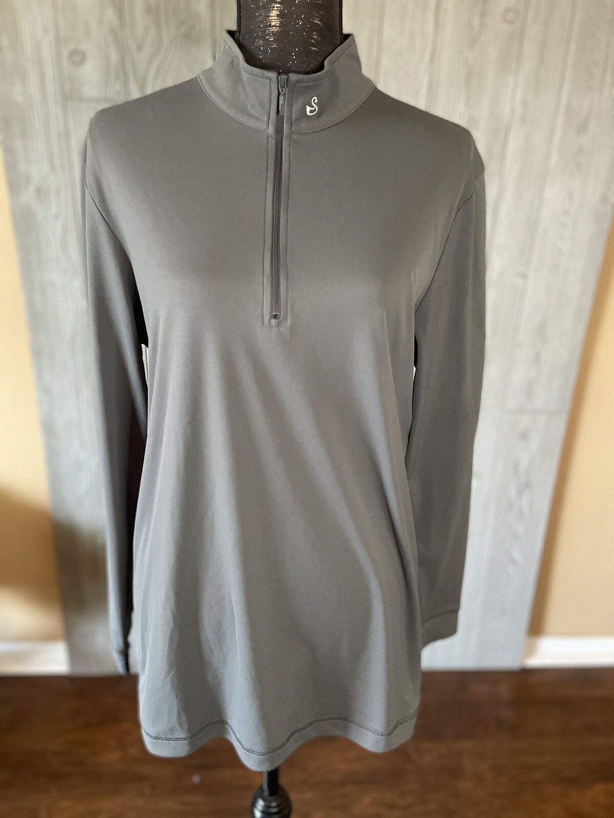 Swannies Gray Pullover Polyester Jacket Womens Si… - image 1