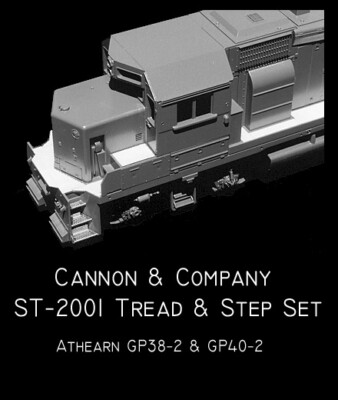 Cannon & Company HO ST-2001 Safety Tread Kit GP38-2 & 40-2  Brass  MODELRRSUPPLY