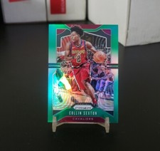 2019-20 Panini Prizm Collin Sexton 2nd Year Green Refractor #74 Cavaliers/ Jazz