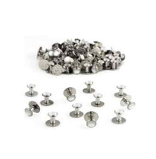 NEW 8 Pearl White and Silver Tuxedo Shirt Studs Rental Quality New in Bag