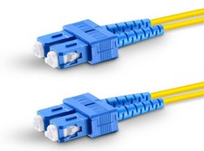 11-Qty 2-M or 6.56 Single Mode Fiber Patch Ca...
