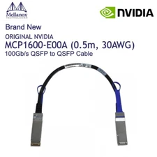 NVIDIA Mellanox MCP1600-E00A QSFP DAC Cable (0.5m, 30 AWG, IB EDR,  LSZH)