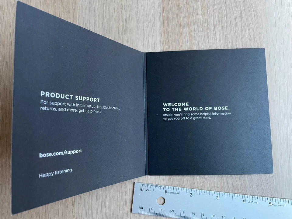 BOSE Thank you Brochure Products support - Image 2 of 4