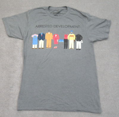 Arrested Development Promo Fox T-shirt Adult S Gray Vintage 2012 Ripple Junction