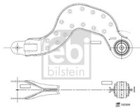 Febi Bilstein Querlenker Lenker Oben Hinten Links FüR Mercedes A-Klasse W177