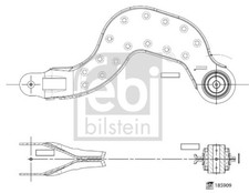 FEBI BILSTEIN Querlenker Lenker oben hinten links für Mercedes A-Klasse W177