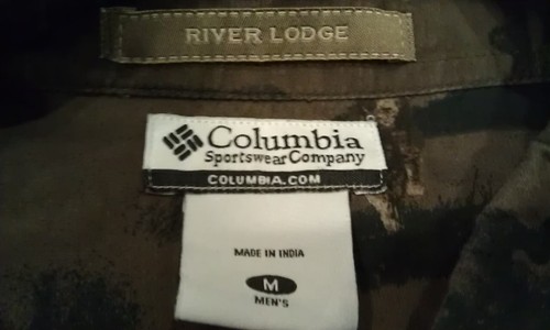 Columbia River Lodge Dog Bird Jagdhemd Herren Medium M braun Knopfleiste - Bild 4 von 10