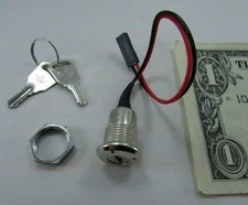 Lot 3 Miniature Electrical Switch Locks with Hardware, Keyed Alike, Electronics