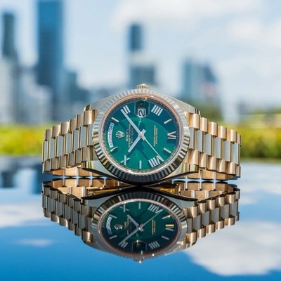 NEW 2026 Rolex Day-Date 40mm 228238 Presidential Green Dial | eBay
