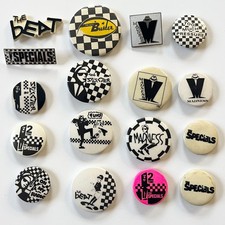 c 1979 Ska Promo Badge Lot Madness Specials Selecter Prince Buster Button Punk