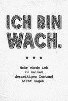 Holzschild 18X12 Cm Lustig Zustand Ich Bin Wach Deko Geschenk Holz Schild