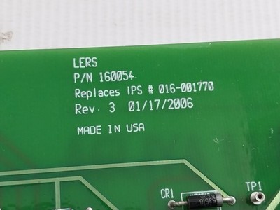 LERS 160054 Power Limit Control PCB