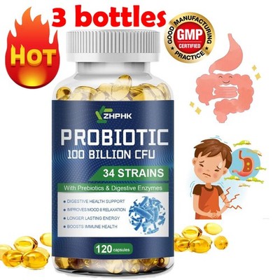 Probiotic capsules help intestinal peristalsis digestion nutrient absorption
