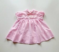 Vintage Baby Togs Pink Hand Smocked Embroidered Dress 18/24 Months