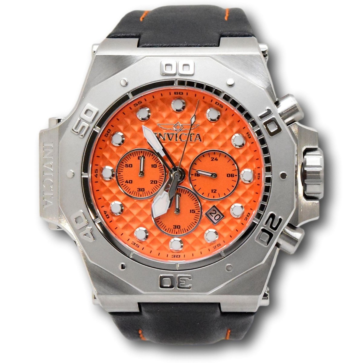 Invicta Akula Iron SubNautica Men's 58mm Orange Dial Chronograph