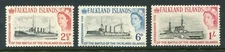 Falkland Islands #150-152 Elizabeth II Short Set [Mint Hinged]