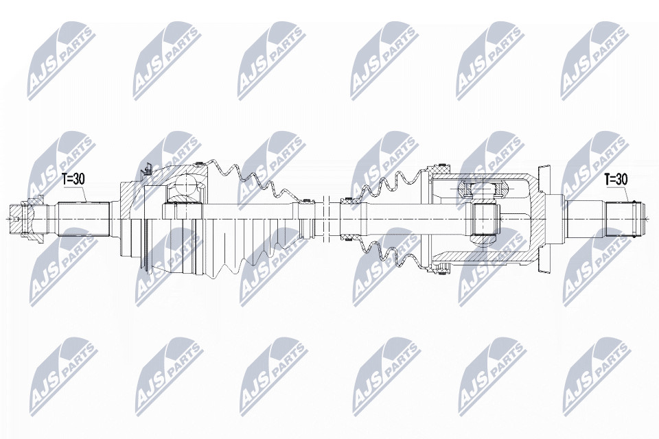 N.T.Y. NPW-TY-121.NTY Drive Shaft for TOYOTA