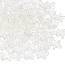 60 Pcs Ocean Animal Starfish Beads Bracelet Necklace Making, White