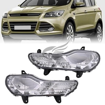 For 2013-2016 Ford Kuga Escape Front Bumper Fog Light Lamp Driver+Passenger Side