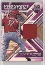 2018 Elite Extra Edition Prospect Materials Purple 10/25 Taylor Trammell hg6