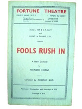 Fools Rush In -Glynis Johns Jessica Spencer Hugh Dempster Bernard Lee Derek Farr