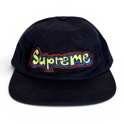 Supreme X Gonz Graffiti Logo 6-Panel Navy Blue SnapBack 2018 SS18 Made In USA