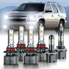 For Chevy Tahoe 2000-2006 LED Headlight High Low Beam Fog Light Bulbs Combo