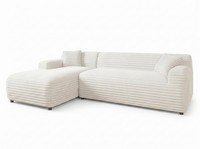LuxuriöSes WeißEs L-FöRmiges Ecksofa Stoffsofa WohnzimmermöBel Modern