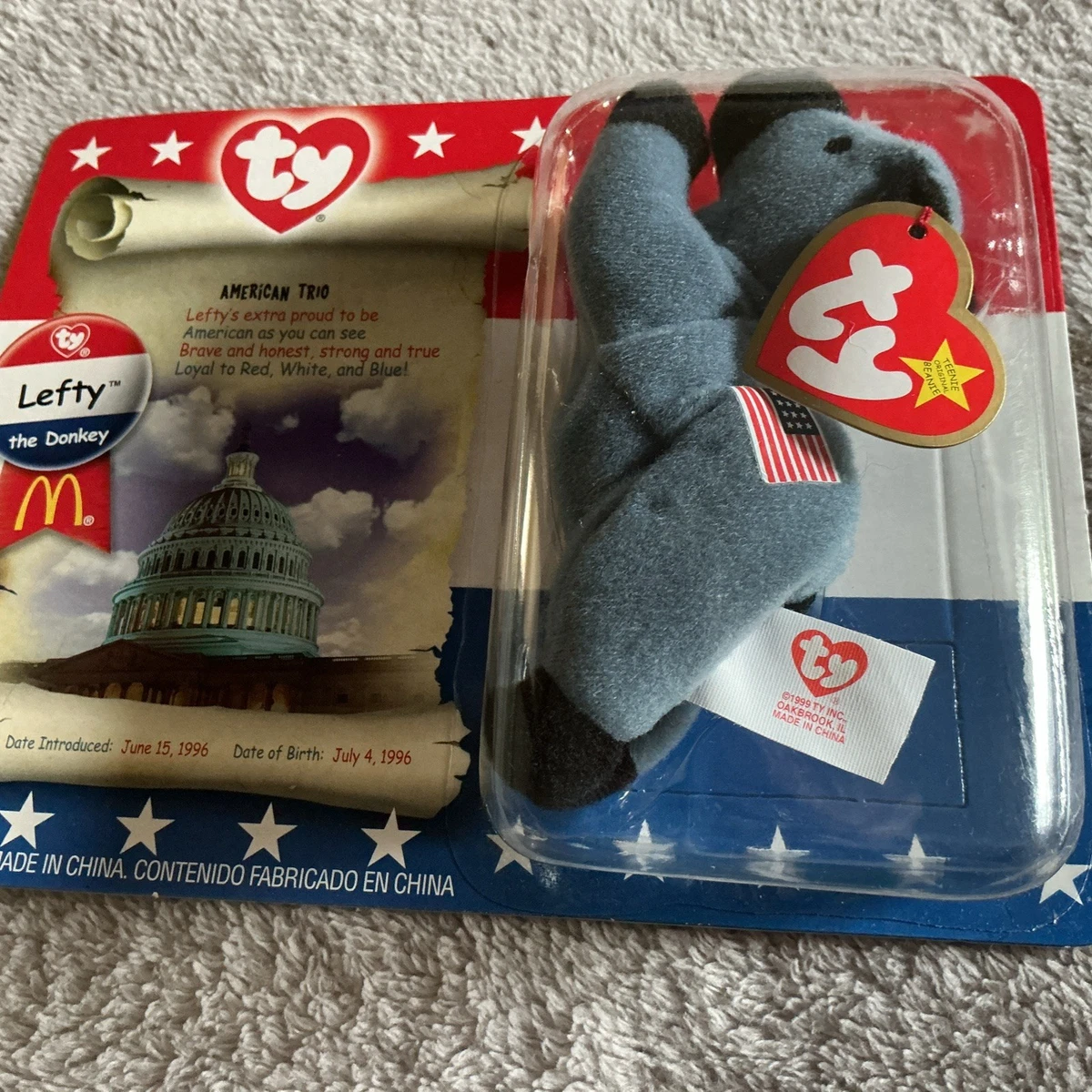 Lefty Beanie Baby for sale - eBay