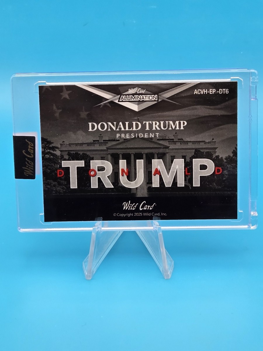 Donald J Trump - 2025 Wild Card Alumination 1/1 GOP CROSS HATCH