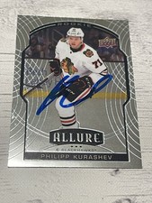 Philipp Kurashev Signed Card Upper Deck UD Allure JSA COA IP Auto Blackhawks a