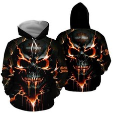 Personalized Harley Racing Davidson 3D Hoodie , Unisex Adults S-5XL